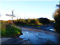 Crossroads north of Hinton Daubney in PO8 0QW