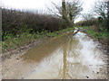 Flooded farm track in PE32 2EN