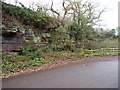 Sandstone bluff in the Meese valley in TF10 8PZ