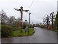Totem pole at Culmstock Bridge in EX15 3JW