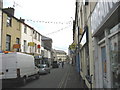 The bottom end of Bangor High Street in LL57 1BY