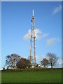 Telecommunications mast near Leek in ST13 5BL