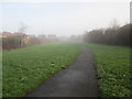 Footpath on a misty morn - Eighth Avenue in LS26 0HG