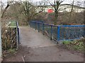 Lyme Valley Park: footbridge over the Lyme Brook in ST5 3BZ