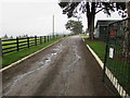 Road through the South Herefordshire Hunt Kennels in Wormelow Tump in HR2 8HW