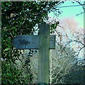 Bridleway sign at Upper Dormington in Dormington