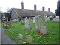Leyton United Almshouses seen from Leyton Churchyard in E10 5PJ