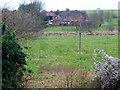 St Clair's Farm seen from bridleway in SO32 3PN