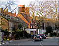 Winter sunlight, Norwich Road in IP1 4HB