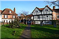Old houses by St Andrew's Church, Cobham in KT11 3LN