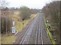 Railway passing Fort Kinnaird in EH21 8RQ