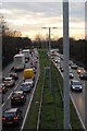 A10 traffic: looking towards Enfield in EN8 8YZ