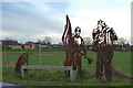 Public sculpture at Cheshunt in EN7 5AL
