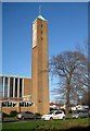Hayes: Campanile tower of The Immaculate Heart of Mary Catholic Church in UB3 1EN