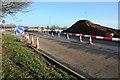 Roadworks on the Ketch Roundabout in WR5 2SY