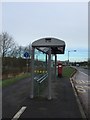 Keele University: bus stop on Campus in ST5 6LA