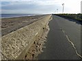 Trusthorpe sea wall and promenade in LN12 2PH