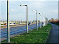 Low profile lighting on the A40 in UB10 9BY