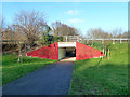 Subway under A40 slip road in UB10 9BY