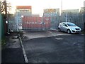 Fenced off Container Terminal in B7 4SB