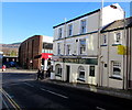 Junction of Cross Street and Cardiff Street in Aberdare in CF44 0NS