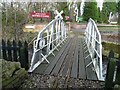 Miniature railway bridge over Norbury Brook in SK7 6EA