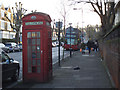 K2 phone box, Jerningham Road in SE14 6QP