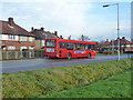 U7 bus at Romney Road bus stop in UB10 9DE