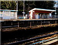 Platform 3 at Pontypridd railway station in Pontypridd Town Community