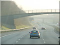 Footbridge over the M4 near junction 29 in Michaelstone-y-Fedw Community