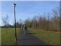 Cyclists in Eltham Park South in SE9 1AR