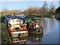 Narrowboats on The River Lea (or Lee) in EN11 0LX