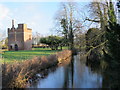 The moat at Rye House Gatehouse in EN11 0LX