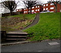 Steps and path from Crumlin Street to Coed Cae Place, Pontypool in NP4 6EN