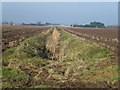 Farmland and dike off Waterbelly Lane in PE20 2LB