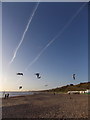 Southbourne: seagulls and stripes above the beach in BH6 3DX