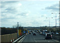 Roadworks on the M1 near Luton in LU4 9UP