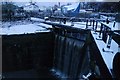 Canal lock between Sankey Canal and River Mersey in Penketh