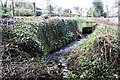 Stream entering culvert under A415 in Burcot