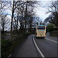 Glovers coach on the A6 at Milford in DE56 0RY