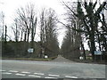 The entrance drive to Sunning House on the A30 in SL5 9QR