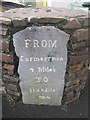 Milestone - Carmarthen 4 in SA32 8AD