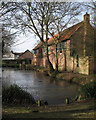 Dullingham: houses by Church Pond in CB8 9UL