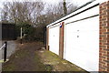 Footpath passes garages in PO9 6BX