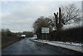 The A632 towards Nether Langwith in NG20 9DS