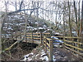 Footbridge over the River Ryburn in HX6 4RF