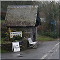 The lych gate at St Martin's, Laugharne in SA33 4QD