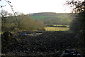 Muddy Field at Champernhayes Cross in DT6 6NE