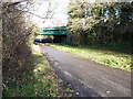 Hillfield Road and railway bridge in B91 3YS