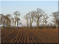 Ploughed field at Humbie Mains in EH36 5PH